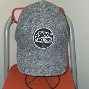 City Built Brewing Company Flexfit Gray Hat NWOT